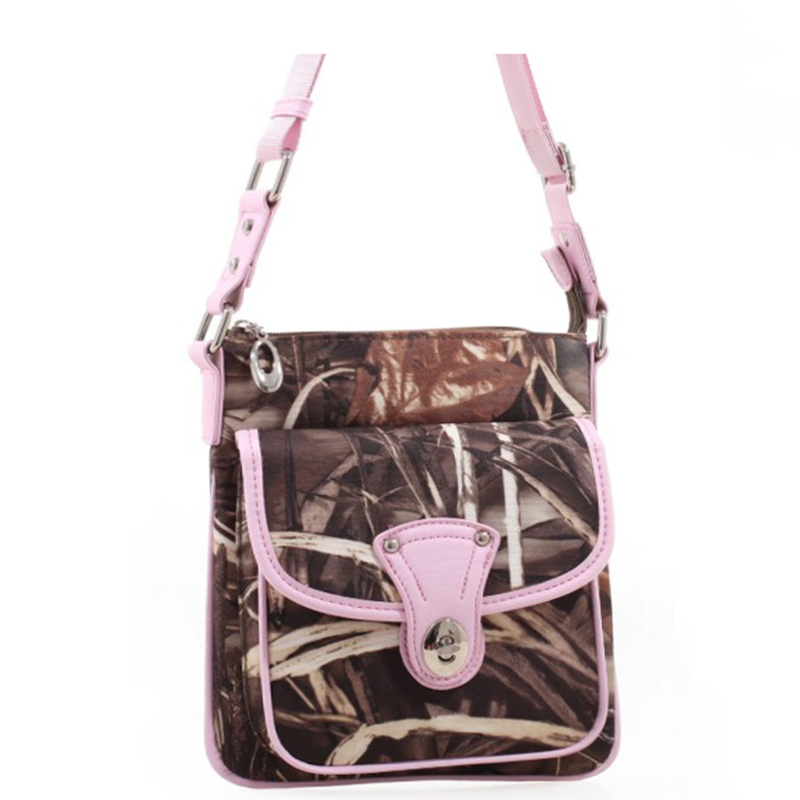 Pink Western Realtree Camouflage Messenger Bag - RT1-1166CP APG - Click Image to Close
